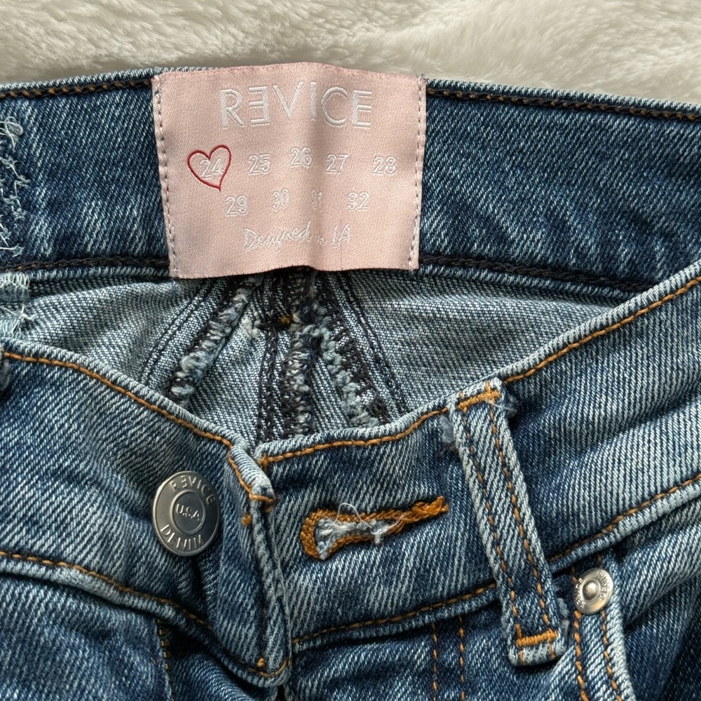 Revice High Rise Blue Denim Jeans